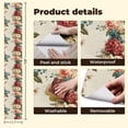 thumbnail image 5 of Peel and Stick Wallpaper Distressed Paper Floral Watercolor Cascading Roses Hydrangeas Wall Paper 17.7in x 9.8ft Self Adhesive Removable Boho Floral Contact Paper for Nursery Bedroom Cabinets, 5 of 8