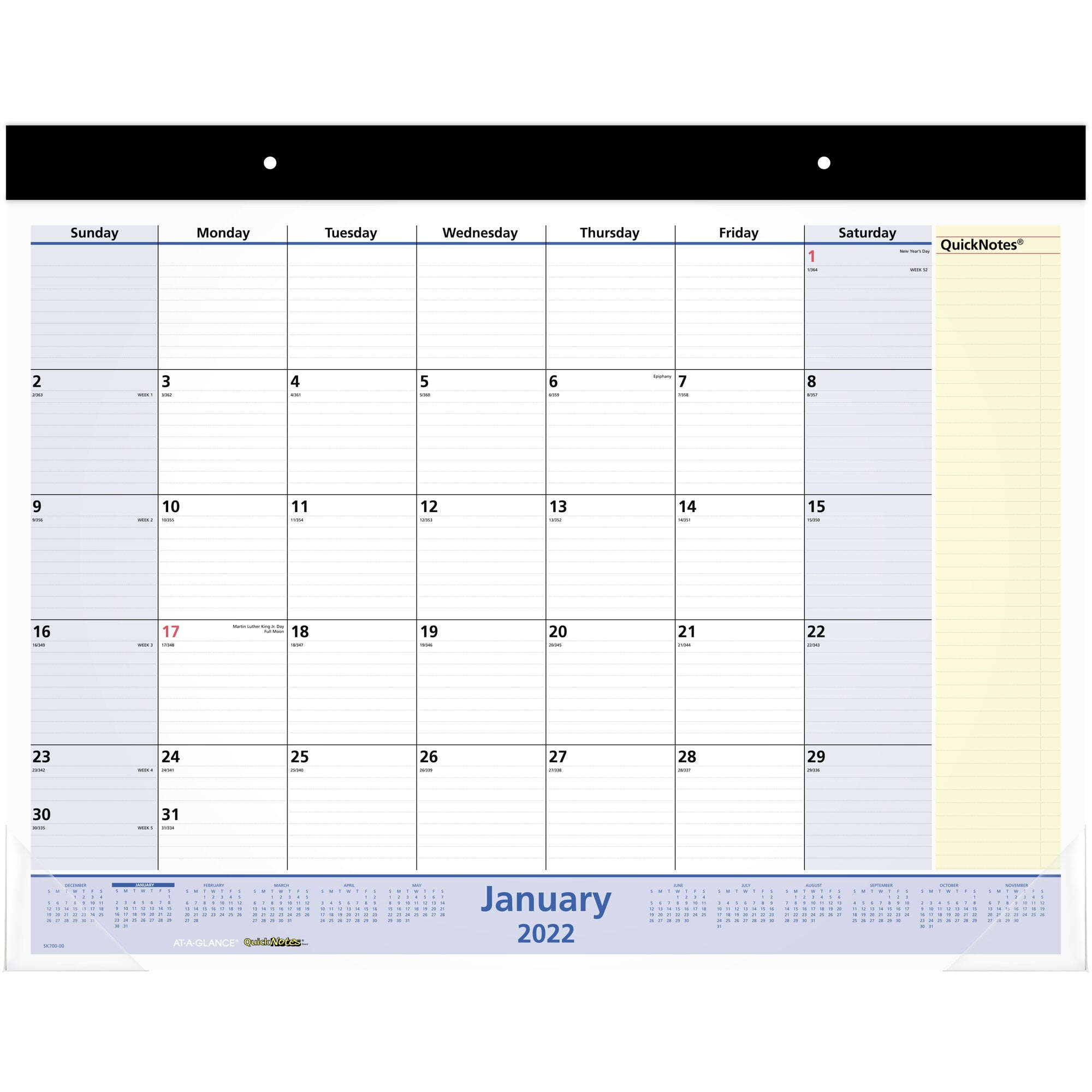 Basic Mint Desk Pad 22x13" with Monthly Schedulers 10day shipping 
