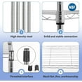 thumbnail image 6 of BestOffice 5-Shelf Adjustable Wire Shelving Unit Metal Shelf Layer Rack Strong Steel Organizer Wire Rack 24" L x 14" W x 60" H for Restaurant Garage Pantry Kitchen Garage,Chrome, 6 of 8