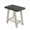 Charcoal &Beige, variant on Lumioca Rustic Grey End Table with Shelf, Side Table for Living Room and Bedroom