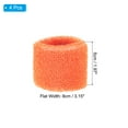 thumbnail image 2 of Uxcell 8x5cm Sport Wrist Bands Terry Absorbent Athletic Sweatband, Orange 4 Pack, 2 of 8