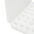 thumbnail image 5 of figatia Fishing Tackle Box Organizer Fly Fishing Box 28 Compartment, Practical, Fly Tying Beads Container Clear Fly Tying Storage Box, 5 of 8