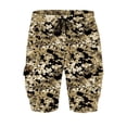 thumbnail image 4 of guisaled Mens Camo Cargo Shorts Relaxed Fit Drawstring Elastic Waisted Casual Shorts 5 Inch Baggy Lightweight Straight Hiking Shorts, 4 of 9