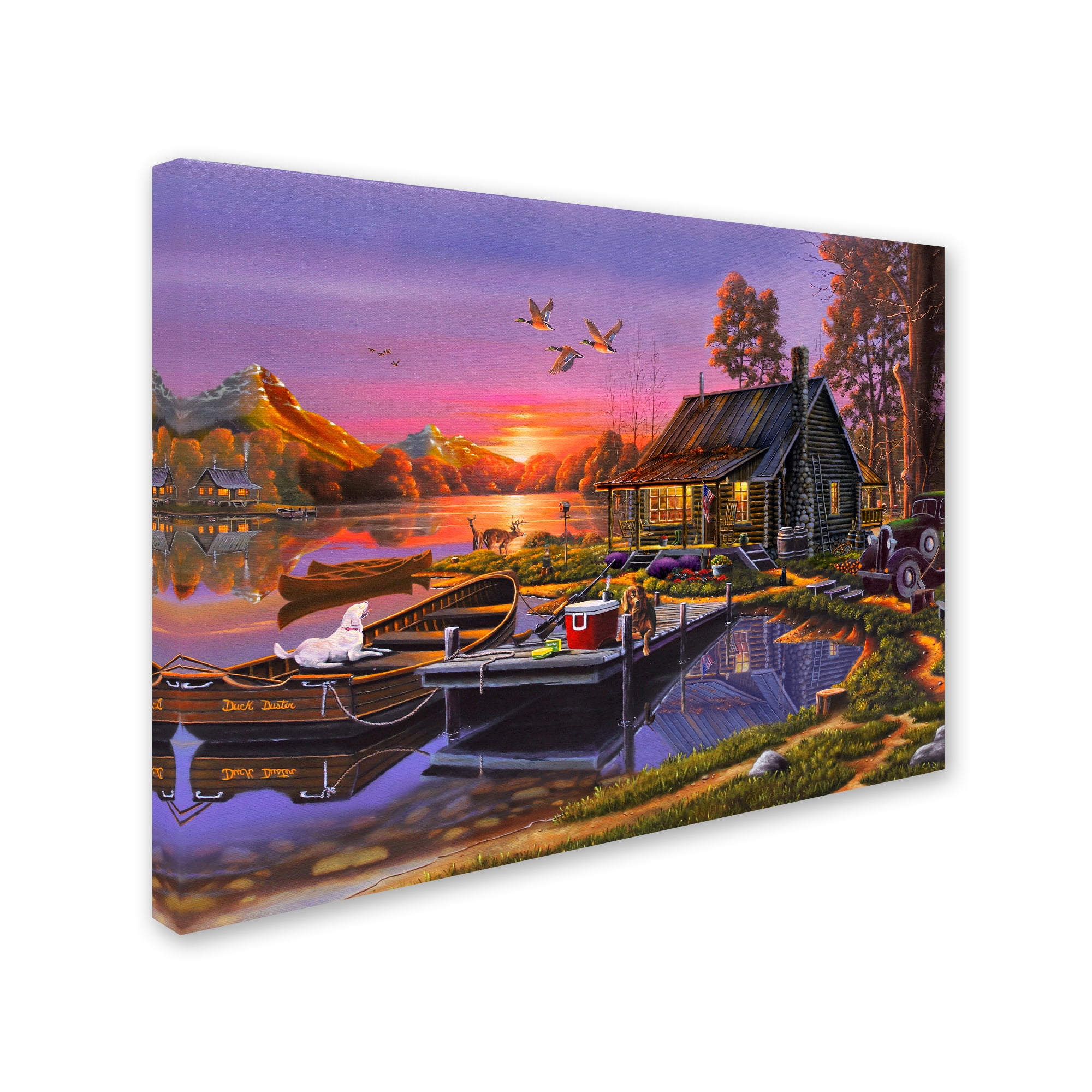 Trademark Fine Art 'Sunset Over a Busy Day' Canvas Art by Geno Peoples