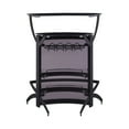 thumbnail image 3 of 3-Bottle Wine Rack Bar Unit Smoked and Black, 3 of 8