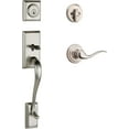 thumbnail image 1 of Weiser Hawthorne Satin Nickel Front Door Lock and Handle Set, Deadbolt Lock and Handleset with Reversible Toluca Interior Door Handle, Front Door Handles with Lock, 1 of 2