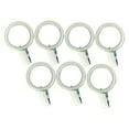 thumbnail image 2 of Versailles Silent Glide Nylon Lined Clip Rings for 7/8" - 1" Rod 7 Pieces Espresso, 2 of 9