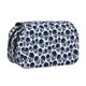thumbnail image 1 of Disketp black Skull white Estuche de Lápices de Doble Capa con Tapa Abatible y Cremallera, Organizador Escolar para Adolescentes y Adultos, 1 of 7