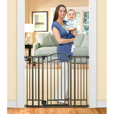 Home Safe Extra Tall Walk Through Decorative Baby Gate,