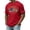Red, variant on Zimjoy Men's 4th of July Patriotic T-Shirt 1776-2026 American Flag Print Short Sleeve Crew Neck Tee with USA 2026 Sleeve for Independence Day 250th Anniversary Navy L