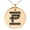 Rose, variant on Stainless Steel Letter P Initial Empire Monogram Engraved Small Medallion Circle Charm Pendant Necklace