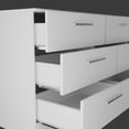 thumbnail image 6 of Kappesberg Jolyne 6-Drawer Horizontal Dresser, White Modern Bedroom Storage - for Adults and Teens, 6 of 8