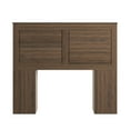 thumbnail image 4 of Weston Home Pasqua Wood Storage Full Headboard, Walnut Finish, 4 of 6