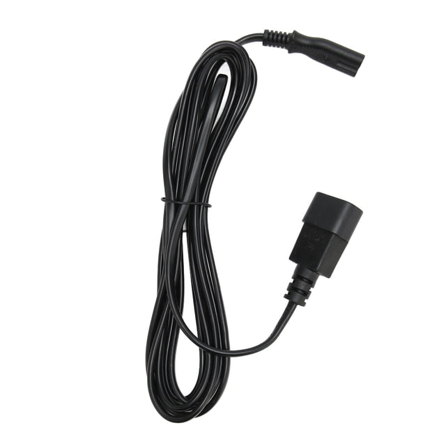 Cable de alimentación IEC320 C14 a IEC320 C7, 10 A, 2500 W, IEC320 C14 macho a IEC320 C7 hembra, 30,5 a 3 m