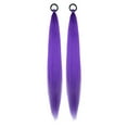 thumbnail image 2 of 2 Pack Ponytail Hair Extensions - Colored Ponytail with Tie, 26 Inch, Dark Festival Accessories, Soft Skin-Friendly Synthetic Hair, Versatile Styles for Party, Daily Wear, Christmas, Cosplay Wedding, 2 of 9