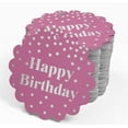thumbnail image 4 of Inkdotpot 100 Pack Happy Birthday Favor Paper Tags Craft Real Silver Foil Hang Tags, 4 of 7
