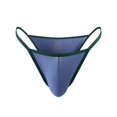 thumbnail image 2 of ylioge Mens Underwear Thongs Trendy Low Rise Solid Color Stretchy G-String Breathable Support Briefs, 2 of 4