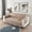 Khaki, variant on TOUMENY Reversible Sofa Cover, Water Resistant Furniture Protector for Dogs and Cats, Elastic Straps Foam Sticks Secure Fit