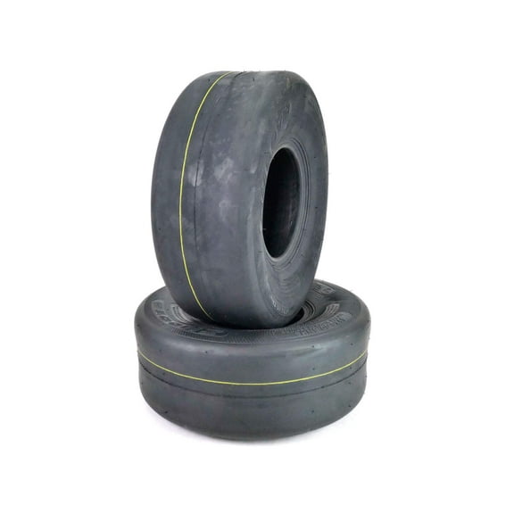 (2) OTR 15x6.00-6 Smooth Tires 8 Ply for Lawn Garden Tractor and Zero Turn