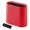 Red, variant on Slim Waste Bin for Tight Spots Open Top Includes a Roll of Trash Bags