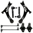 thumbnail image 2 of SCITOO 8pcs Suspension Kit 2 Front Lower Control Arms 2 Lower Ball Joints 2 Outer Tie Rod Ends 2 Front Sway Bar Links Fit For 2000 2001 2002 2003 2004 2005 For Toyota Celica K640360 K640361, 2 of 4