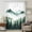 Forest Green Dark Green White, variant on Green Foggy Forest Sheer Curtains 63 Inches Long, Mist Mountain Trees Nature Scenery Light Filering Curtains, Breathable Simi Curtain Privacy Drapes for Living Room Bedroom Window Treatment