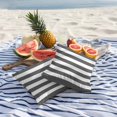 thumbnail image 5 of Outdoor Pillow Cover Classical Stripe Set of 2 Waterproof Throw Pillowcases Dark Grey Decorative Patio Furniture Pillows for Couch Garden Indoor & Outdoor Use, 5 of 9
