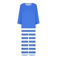 thumbnail image 5 of Blouses pour Femmes, Mode Féminine Imprimé Non Positionné Col Rond Manches Longues Ensemble Pantalon Long, 5 of 5