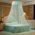 thumbnail image 2 of Dome Mosquito Net, Princess Bed Curtain Bed Canopies, Round Double Lace Curtain, with 2 Butterflies for decor, Anti Fly Insect, for Twin Full Queen King Size Bed, 2 of 7