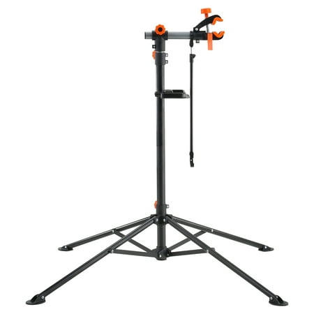 KFFKFF Cycling Maintenance Stand, Durable Steel Construction Supports up to 80 lbs, Height-Adjustable Mechanic Stand with Magnetic Tool Holder and Extendable Arm, Collapsible Design for Home