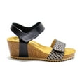 thumbnail image 3 of Eric Michael Women's Gypsy Cork Wedge Heel Sandals, Black,10 M US, 3 of 7