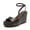 BROWN, variant on Wedge Sandals for Women,Dressy Platform Square-Toe Ankle Buckle Studded Fashion Sandals for Summer