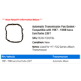thumbnail image 2 of Automatic Transmission Pan Gasket - Compatible with 1987 - 1988 Iveco EuroTurbo 230T, 2 of 2