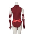 thumbnail image 5 of Ahsoka Tano Red Bodysuit Full Set Women Sexy Cutout Sleeveless Jumpsuit Halloween Carnival Party Combat Suit, 5 of 9