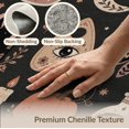 thumbnail image 6 of ODIKA 3'x5' Washable Accent Rug Pet Friendly, Non-Shedding Mat Black Pink Mystical Motifs and Enchanted Icons Elegant Witchcraft Celestial Design for Bedside, Nursery Room, 6 of 7