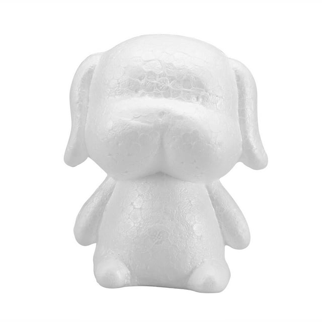 WHAMVOX Polystyrene Tiles Ceiling Modeling Puppy Shaped Polystyrene for Craft Enthusiasts White Decorative Item 1Set