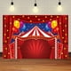 thumbnail image 4 of Fondo de circo/carnaval de 1,8 x 1,2 m para fiestas temáticas de circo, decoración para fiestas de cumpleaños, fondos fotográficos, tela de fondo, 4 of 6