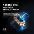 thumbnail image 3 of Handheld X3 Max Jet Fan 130,000RPM Wind Speed 52m/s Brushless Motor Ducted Turbofan High Power, 3 of 8