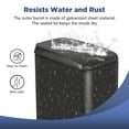 thumbnail image 6 of Dkelincs 1.3 Gallon (5 L) Step Trash Can with Lid Bathroom Garage Can Small Trash Bin Stainless Steel for Small Spaces(2, Black), 6 of 8