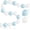 Blue White, variant on Blue White Linking Balloons,100pcs 6 Inch Quick Link Long Balloons for Tying Balloon Arch,Tails Heart Balloon Wall,for Wedding Anniversary Engagement Birthday Baby Shower Graduation Party Decorations