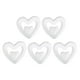 thumbnail image 1 of 5pcs del corazón del doble de la espuma en forma de bola decoraciones colgantes para la ceremonia de compromiso de la boda Día de la Madre (blanco), 1 of 4