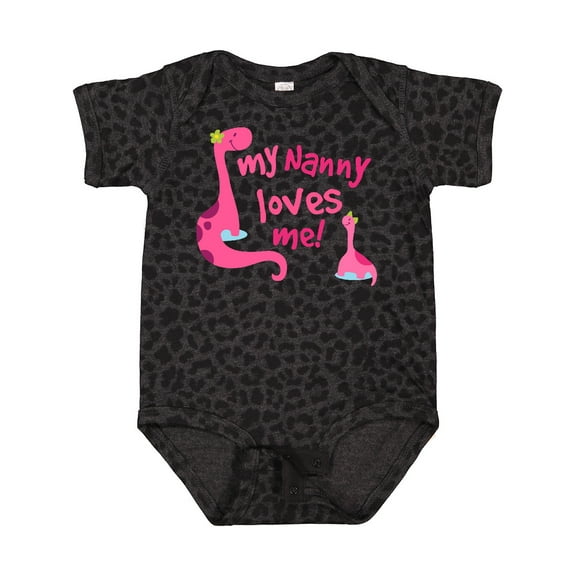 Inktastic My Nanny Loves Me Girls Baby Bodysuit