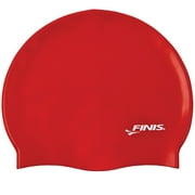 FINIS Silicone Adult Swim Cap In Red, One Size