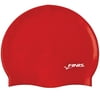 FINIS Silicone Adult Swim Cap In Red, One Size