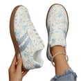 thumbnail image 5 of Willtoo Women's Ditsy Floral Casual Flat Lace-Up Sneakers, Versatile Sporty Autumn Walking Shoes, Cute Floral Print Tennis, 5 of 5