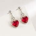 thumbnail image 4 of Valentine Heart Necklace Pendant Earrings Ring Jewelry Set For Women And Girls, 4 of 4