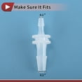 thumbnail image 4 of Conector de Tubería Recta de Plástico para Manguera Barb 3/32" x 5/32" OD Clear 5 Pcs, 4 of 7