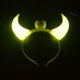 thumbnail image 1 of Diadema con luz de cuerno de diablo para niños y adultos, diadema con luces LED, aros para el pelo, bocina intermitente, decoración para fiesta de Halloween y Navidad, 1 of 4