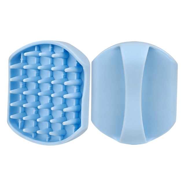 Cepillo de silicona para el baño y masaje de gatos y perros, para lavar, frotar y controlar la muda