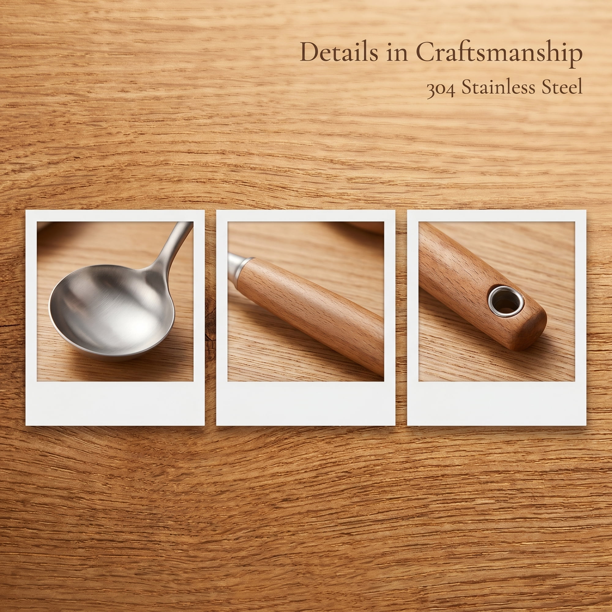 Unique Bargains Heat Resistant Stainless Steel Non Stick Cookware Soup Spoon 14.8"x3.7"